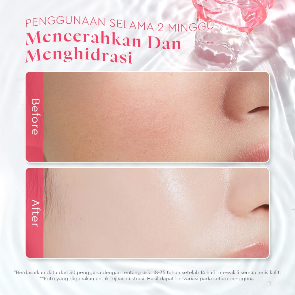 Glad2Glow Pomegranate Niacinamide Brightening Tonertoner badan face mist hydrating toner centellaToner eksfoliasi wajah glycocid acid glycolic acid combo brightening agent Mencerahkan dan meratakan warna kulit Memberikan efek glowing g2glow official store
