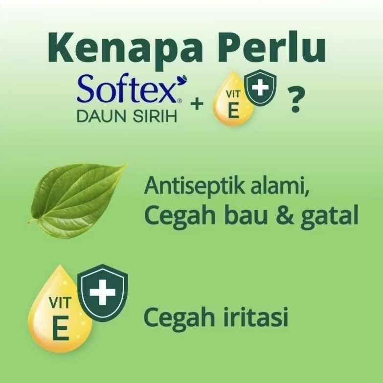 Softex Daun Sirih Pembalut Wanita Wing 23 cm 30 pcs