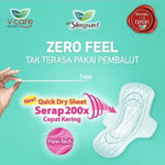 Laurier Super Slimquard Pembalut Wanita Wing 22.5 cm 10 pcs