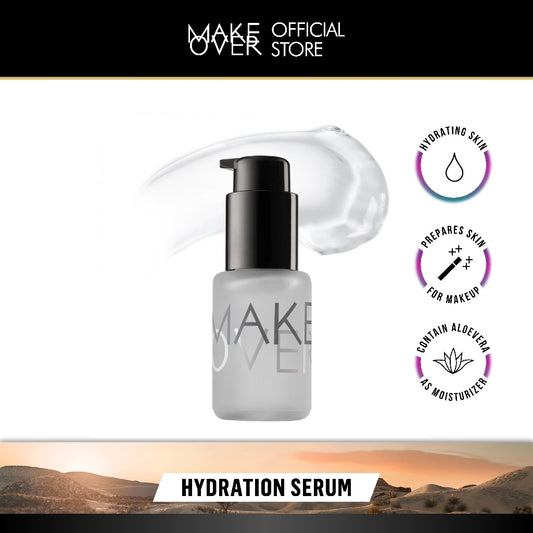MAKE OVER Hydration Serum - Primer Hydrating Base Makeup Pelembab Cocok Semua Jenis Kulit Tidak Berwarna Tahan Lama Cepat Meresap Non-Comedogenic BEST SELLER