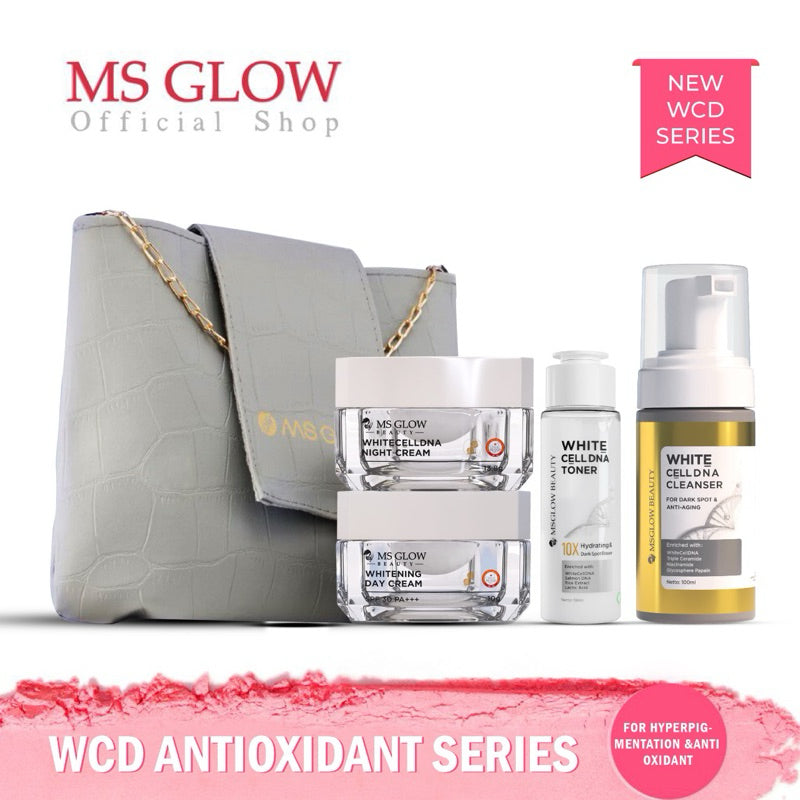 MS GLOW PAKET WAJAH  bonus produk & pouch