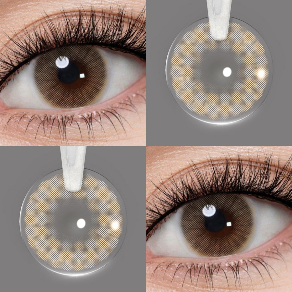 [-1.00~-6.00] Softlens Minus 14.2mm Brown Gray Green No Ring Softlens Natural 1 Years Use