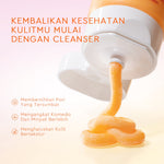 Glad2Glow Yuzu Aha Blackhead Exfoliating Cleanser facial wash skincare face wash sabun cuci muka cleansing balm exfoliating exfoliasi wajah sabun muka pembersih wajah Yuzu Aha Blackhead Exfoliating Cleanser Eksfoliasi secara lembut g2glow official store