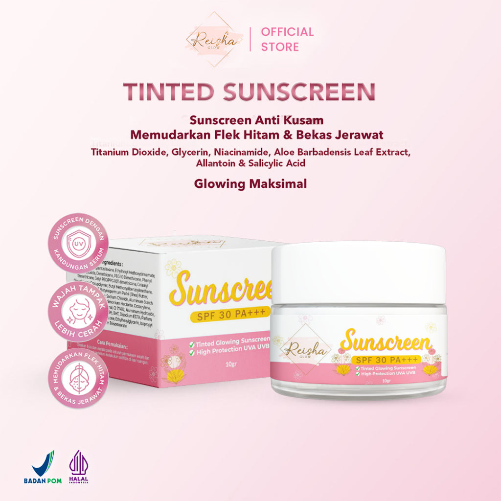 REISHA GLOW Tinted Sunscreen SPF 30 PA+++  Improved Formula I Sunscreen Sunblock BB cream