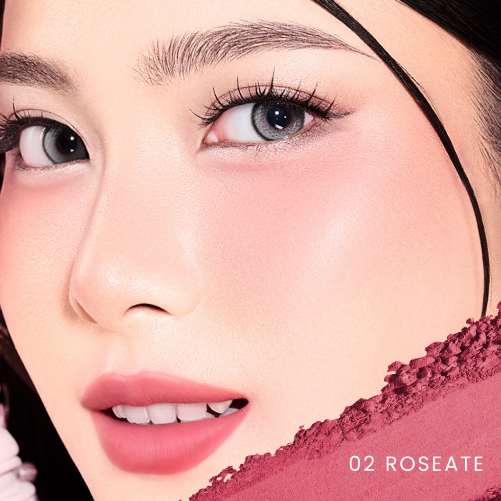 Hanasui Next Level Bouncy Blush - Super Bouncy Blush Long Lasting Blendable Easy To Use Powder Blush Bounce And Blush Kekinian