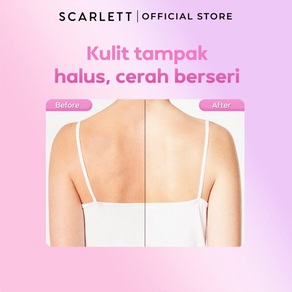 SCARLETT Fragrance Brightening Shower Gel 300ml | Body Wash Sabun Mandi Cair | Melembutkan Menutrisi Melembabkan Mencerahkan Kulit, Kulit Cerah Halus dengan Wangi Mewah