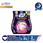 Charm Safe Night Sleep Protect+ Pembalut Celana Menstruasi Wanita L - XL 2 pcs