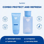 [2 PCS BUNDLING MICELLAR WATER] Harlette Oat Mild Micellar Water 250 mL + Oat Probiotic Lighweight Sunscreen 40 g