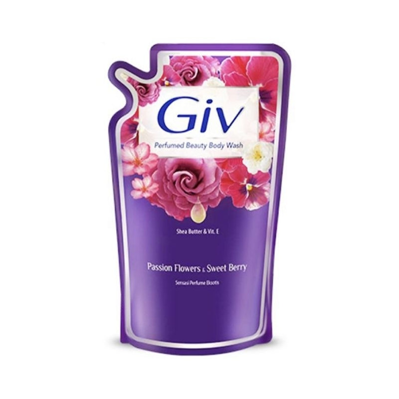 Giv Beauty Sabun Mandi Cair Passion Flower & Sweet Berry Refill 825 ml