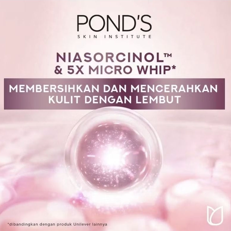 Ponds Bright Miracle Whip Collagen Pembersih Wajah & Pencerah Foam 100 g