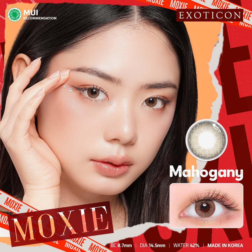 Exoticon Softlens - Moxie - Mahogany | Dove | Jade | Softlen Made in Korea | Soflen No Ring