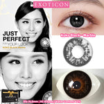 Exoticon Softlens Koko Black Series Jet Black | Marble | Soflens Hitam | Soflens Natural