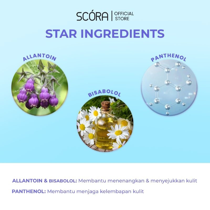 [PAKET DOUBLE CLEANSING IRIT] SCORA Gentle & Soothe Micellar Cleansing Water 100 ml + SCORA Salicylic Acid Gentle Low pH Cleanser 100 ml 2 PCS