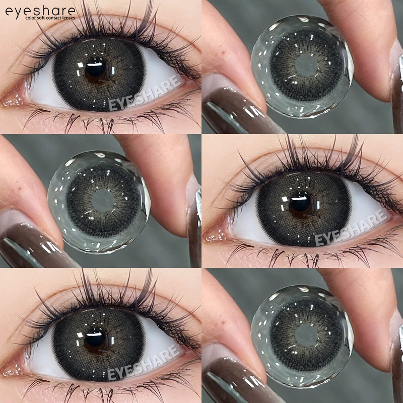 Eyeshare Softlens Blue Big Eyes 14.5mm 14.2mm 1Pasang Soft Lensa Kontak Soflen Blue