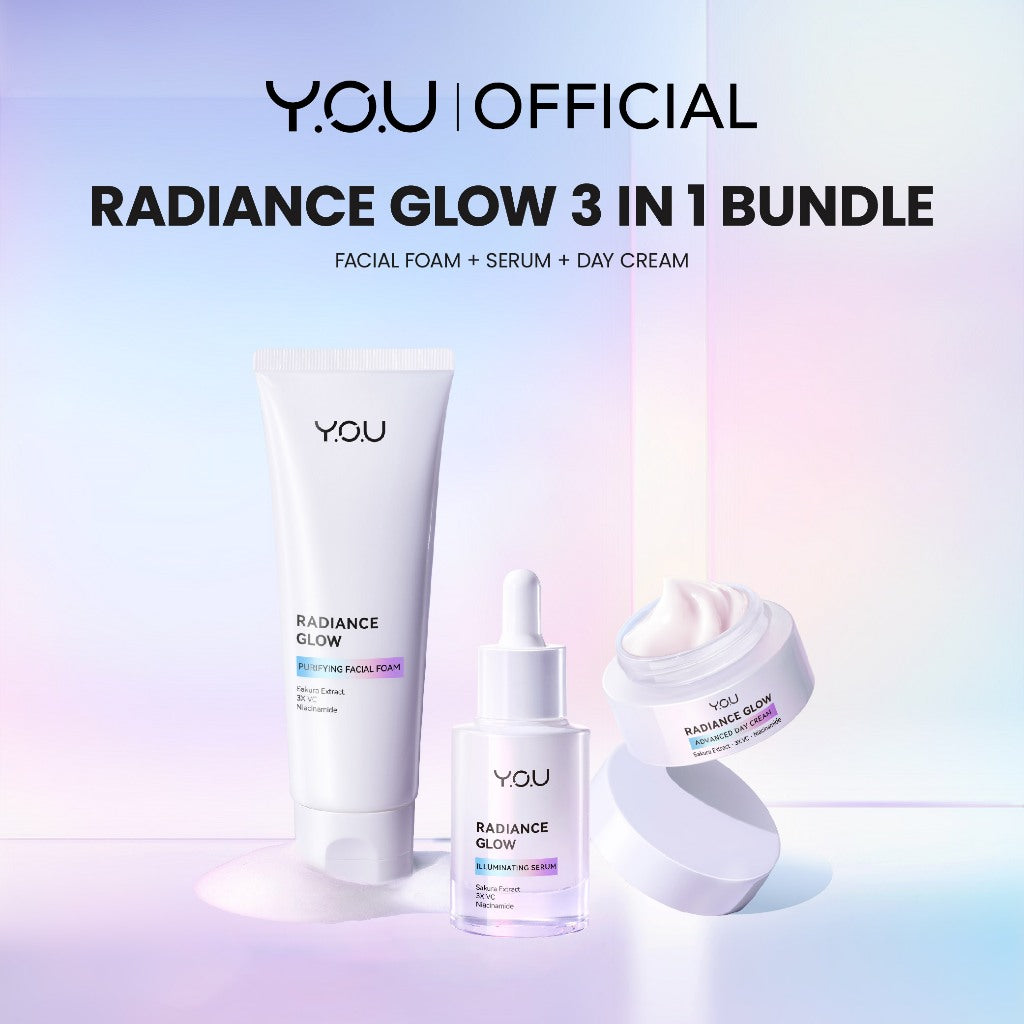 YOU 3in1 Paket Skincare Set 3pcs Radiance Glow, Radiance Up, Acneplus, Peeling