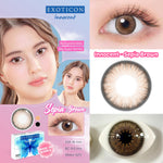 Exoticon Softlens Brown Series II - Soflens Cokelat Korea | Soflens Minus | Soflens Daily