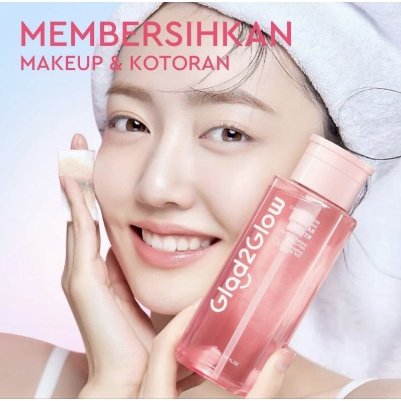 Glad2Glow Cherry Blossom Micellar Water Pembersih Makeup 300 ml