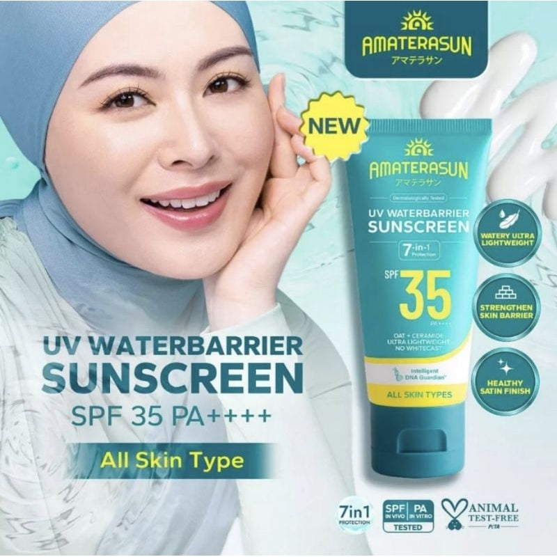 Amaterasun UV Waterbarrier Sunscreen Wajah SPF 35 40 g