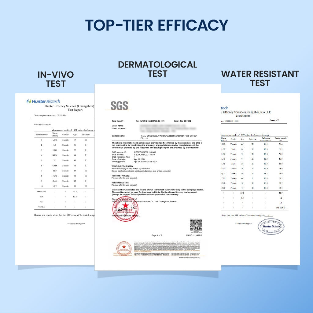 [NEW LAUNCH]  YOU Sunbrella Watery Outdoor Sunscreen Fluid Sunscreen Waterproof Sunscreen wajah dan tubuh Sunscreen Outdoor Sunscreen SPF 50