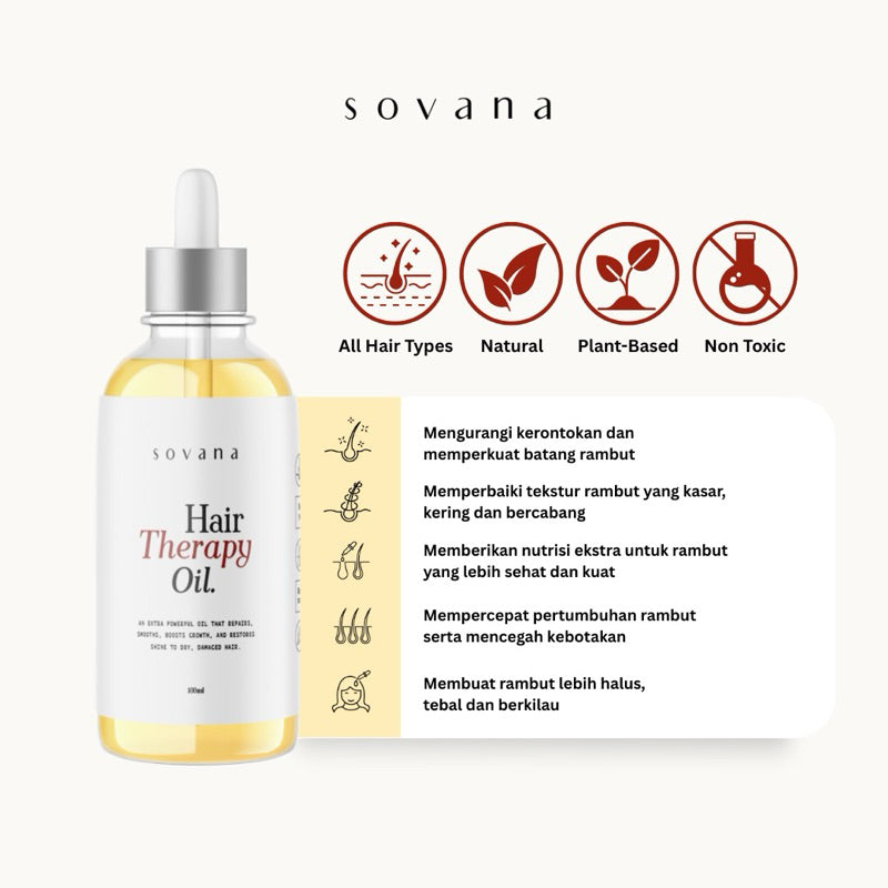 Hair Therapy Oil - SOVANA | Hair Oil Resep Turun Temurun Oma