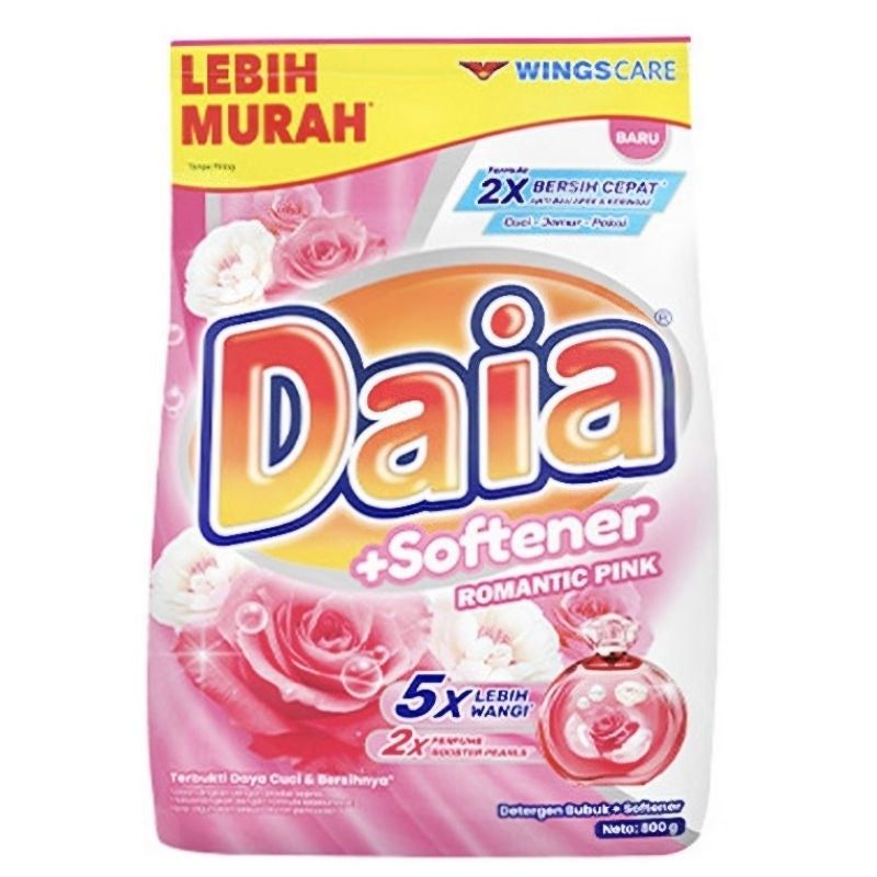 Daia Deterjen Bubuk + Pelembut Pakaian 800 g
