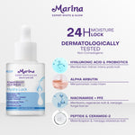 Marina Expert White & Glow Power Bright Face Serum – Hydra Lock - Exp : 02.2026
