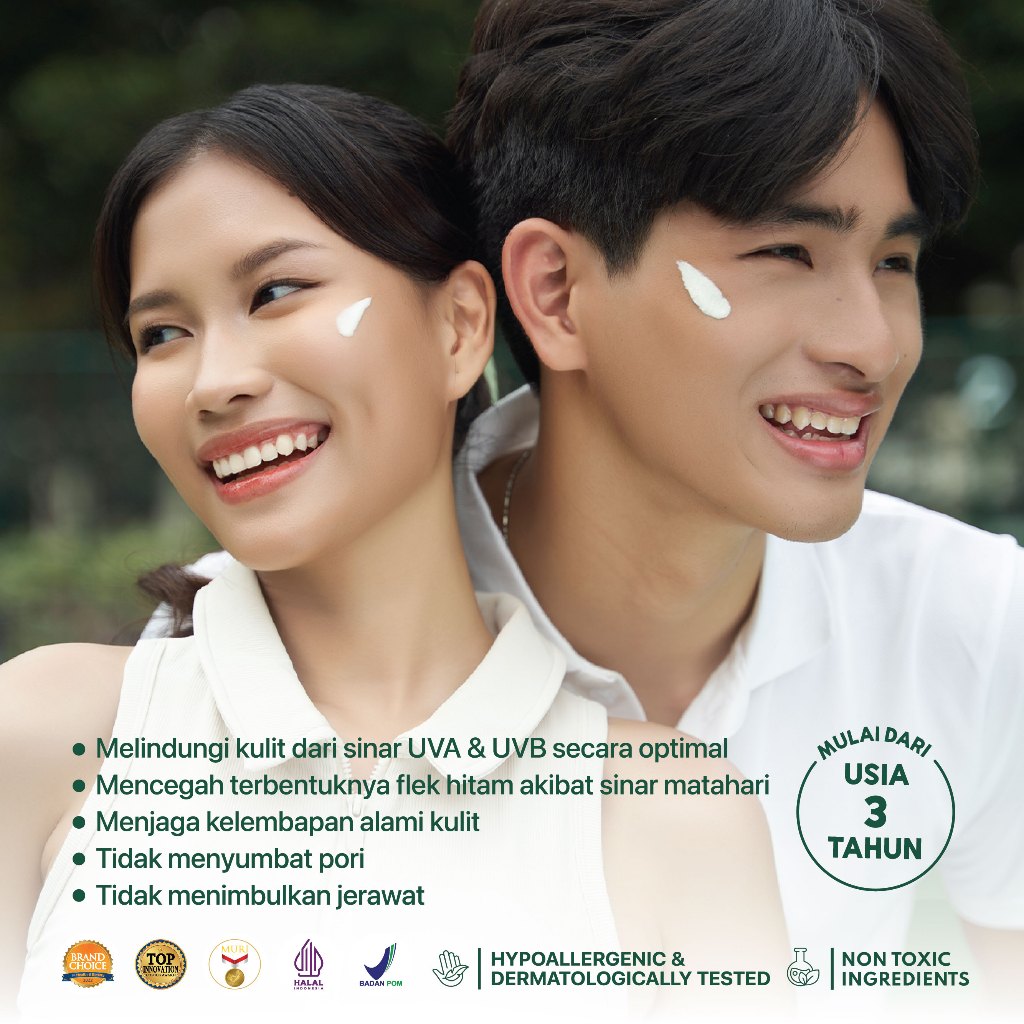 TWINPACK SUNSCREEN - NPURE Sunscreen Cica Beat The Sun / Sunscreen Hypoallergenic / SPF 50  PA ++++ / Kulit Kering Jerawat Facial Extract Hitam Vitamin Bruntusan Wajah