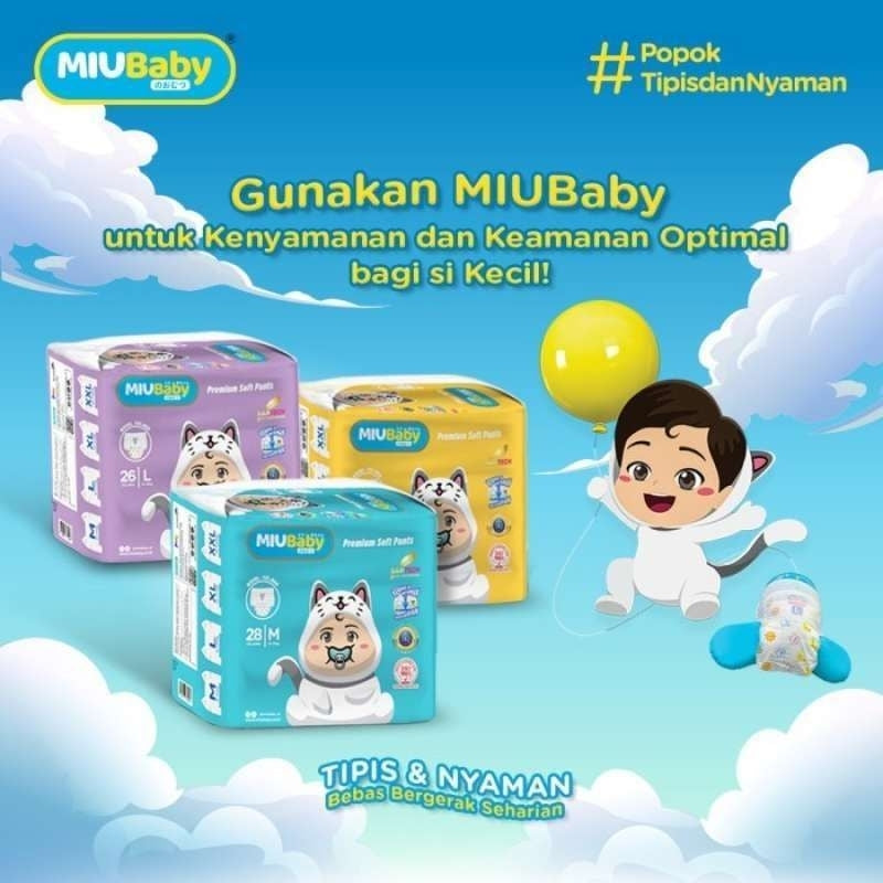 Miu Baby Popok Celana Bayi Premium Soft M-28