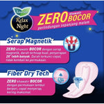 Laurier Relax Night Pembalut Wanita Wing Malam 30 cm 24 pcs