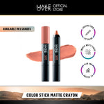 [SPECIAL MASTERSHADE] MAKE OVER Color Stick Matte Crayon 2.6 g - Lipstick Lipstik Bibir Matte untuk Base Ombre BEST SELLER Somethin Time Less w Maybe Euphoria