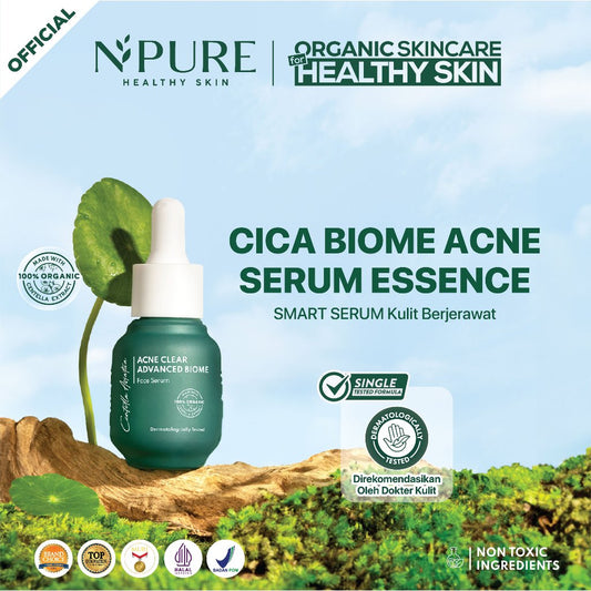 NPURE Anti Acne Serum / Serum Anti Jerawat / Kulit Berminyak / Serum Wajah Bebas Jerawat