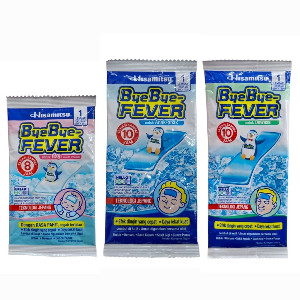 Bye Bye Fever Plester Kompres Demam 1s