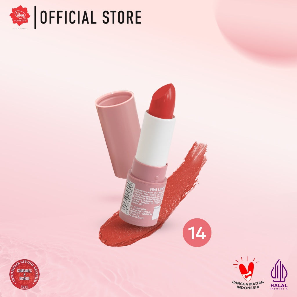 Viva Lipstick with Squalane & Mineral Oil (No. 01 - 20)