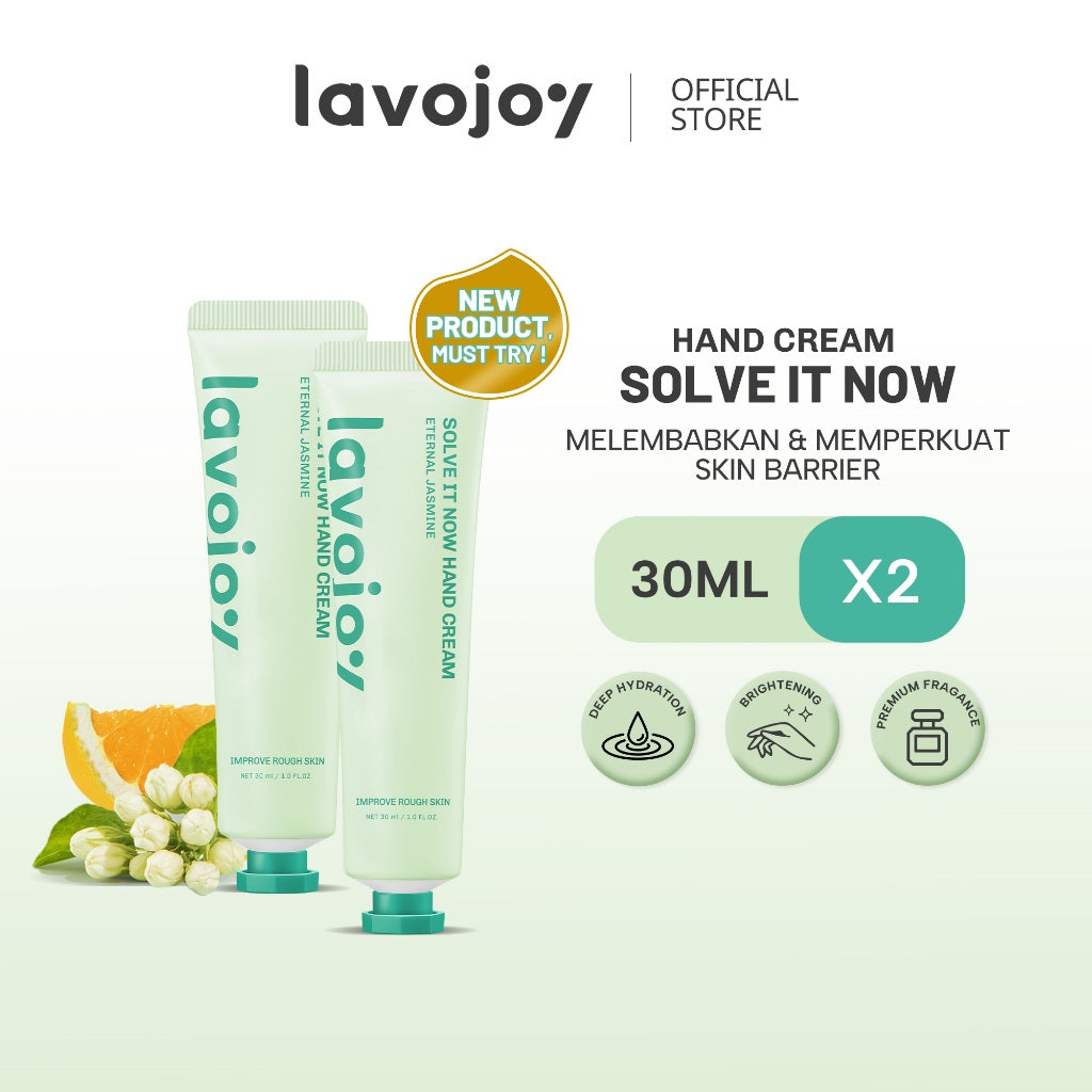 Lavojoy Hand Cream Series 30ml | Krim Untuk Mencerahkan Dan Melembabkan Kulit Tangan | Niacinamide Dan Shea Butter | Hand Cream Tangan Kering | Krim Tangan
