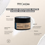HIS ERHA Mattifying Clay 35g - Hair Styling Pria Untuk Hasil Matte, Bertekstur, Strong Hold, Aman & Tidak Menyebabkan Jerawat & Komedo, Wangi Segar Maskulin, Verified by Dermatologist, Bentone, Jojoba Oil, Argan Oil, Promois, Phytenso