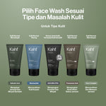 [KAHF BUNDLE 3IN1 PAKET FACIAL WASH - LAWAN JERAWAT, DEBU, DAN KOTORAN] Triple Pack Kahf Acne and Pore Cleanse Scrub 100 ml - Sabun Cuci Muka Pria dengan Scrub untuk Melawan Jerawat - Skincare Cleanser for Daily Use