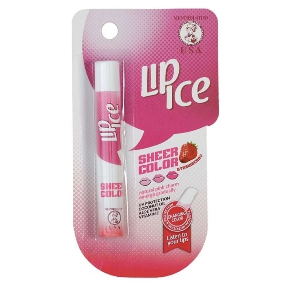 Lip Ice Sheer Color Pelembap Bibir Stroberi 2 g