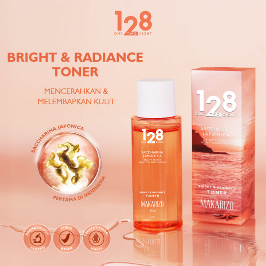 128 Saccharina Japonica Bright & Radiance Toner Bottle 95mL by Makarizo