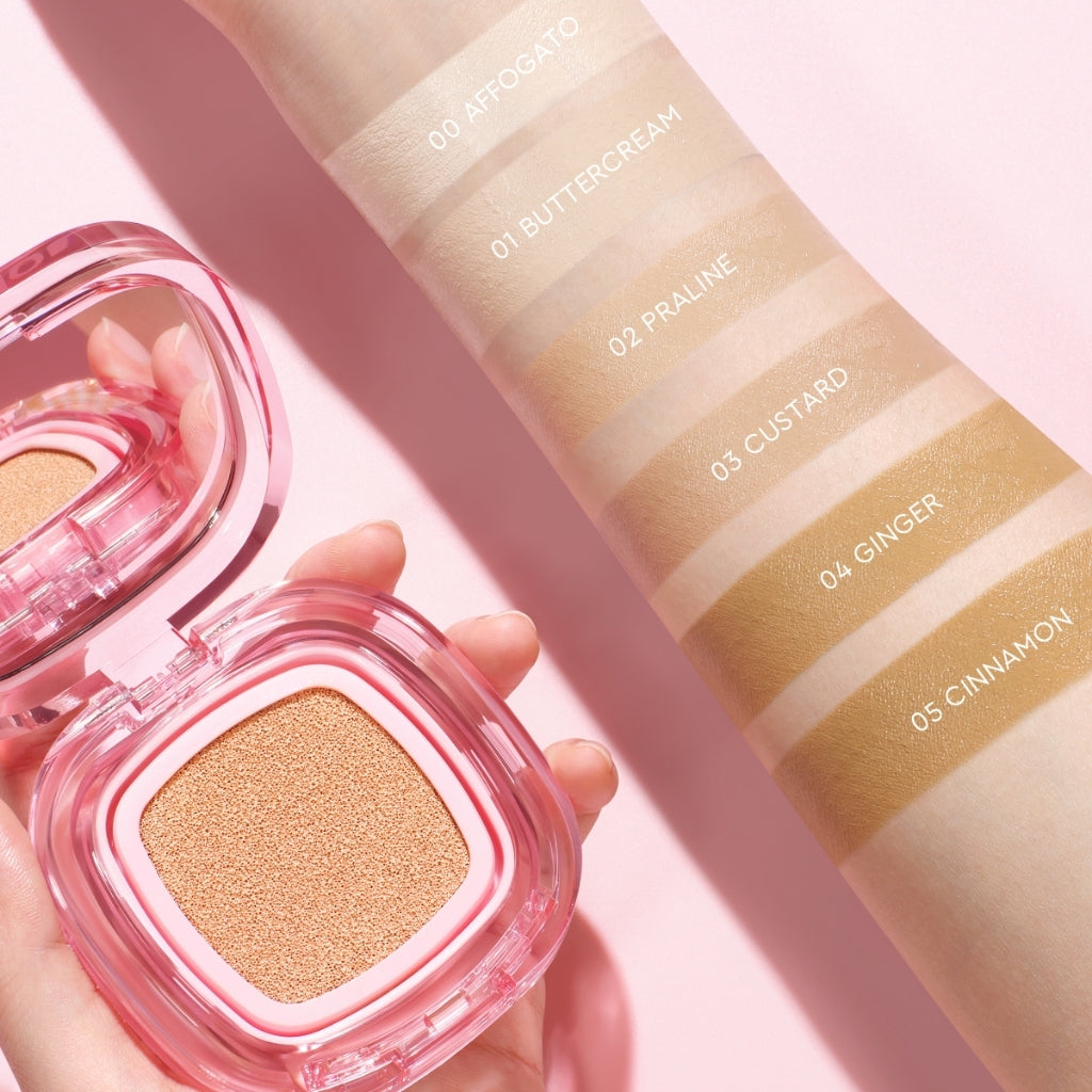 Glad2Glow Perfect cover cushion  Setting  dengan kandungan skincare mencegah kekusaman dan kulit kering sepanjang hari G2G Concealer Foundation Wajah Extract Mencerahkan Lasting refill Compact g2glow official store