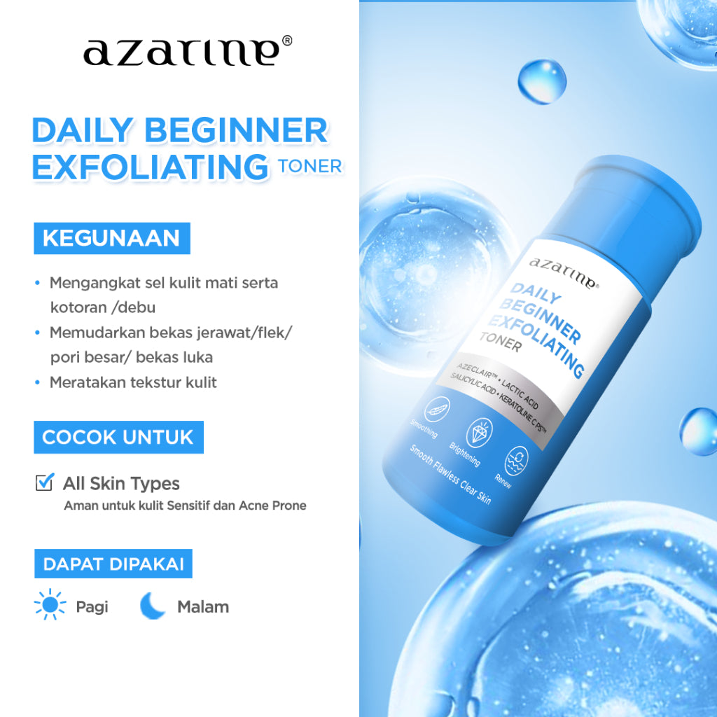 [CREATOR] Azarine Toner Sejuta Umat for All Skin Types Untuk Kulit Kusam Kombinasi Anti Aging Berminyak Berjerawat 90 ml