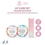 Noera Lip Care Set | New Vita Lip Serum + Watermelon Moisturizing Lip Balm + Watermelon Lip Scrub