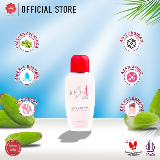 Red-A Cleansing Milk Anti Oxidant with Averrhoa & Red Algae Extract, VIT A & E - 125 ml