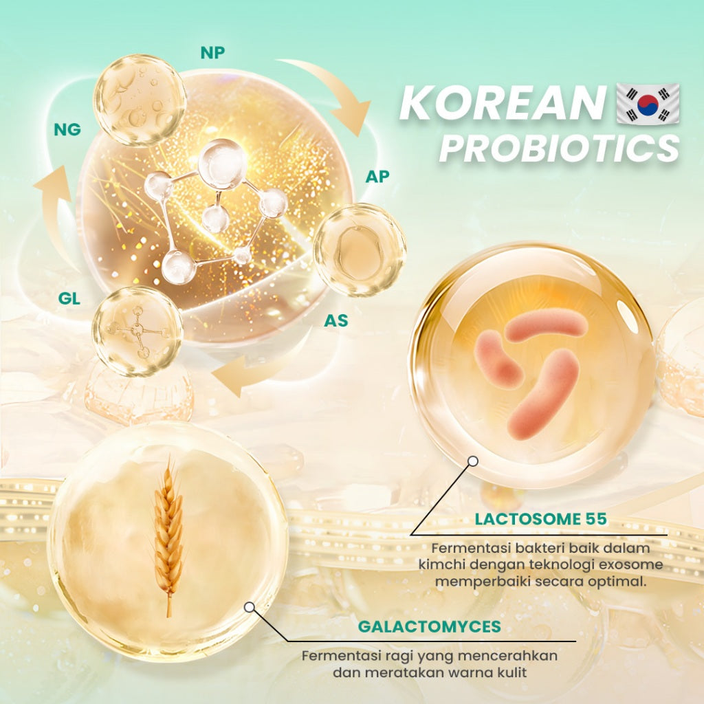 Hanasui Ceramide Probiotics Moisturizer Gel - Pelembab Ringan Lembap Perbaiki Skin Barrier dan Mencerahkan