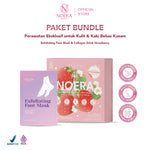 Noera Paket Collagen Drink Improved Formula & Exfoliating Foot Mask