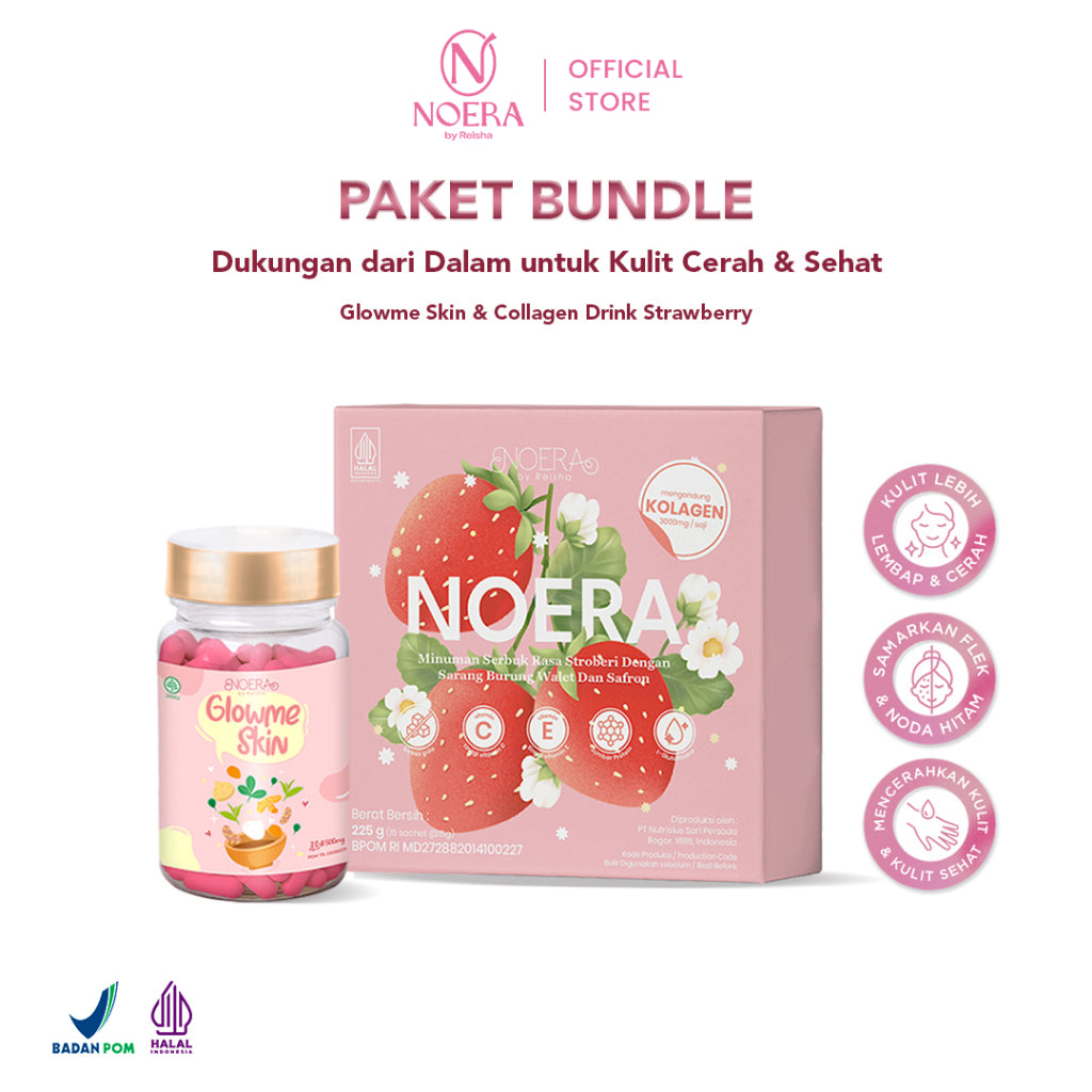 Noera Paket Collagen Drink & Glow Me Skin | Improved Formula