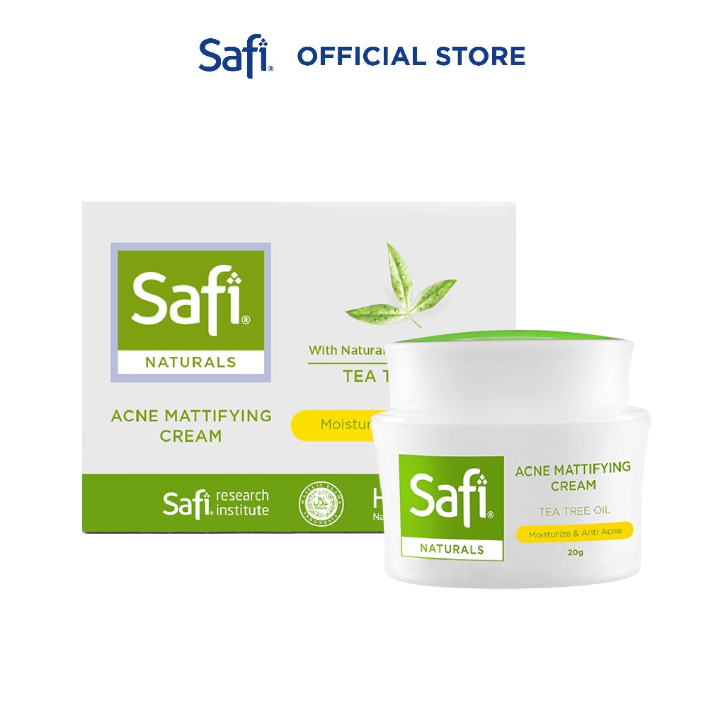 Safi Naturals Bundle: Acne Mattifying Face Cream & Clarifying Cleanser Tea Tree Oil