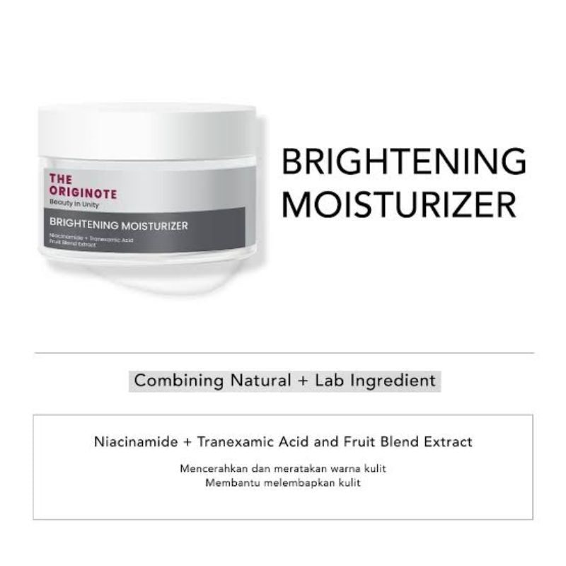 The Originote Moisturizer Pelembap Wajah Brightening 50 ml