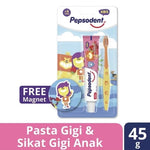 Pepsodent Kids Paket Sikat Gigi + Pasta Gigi Anak Stroberi 45 g