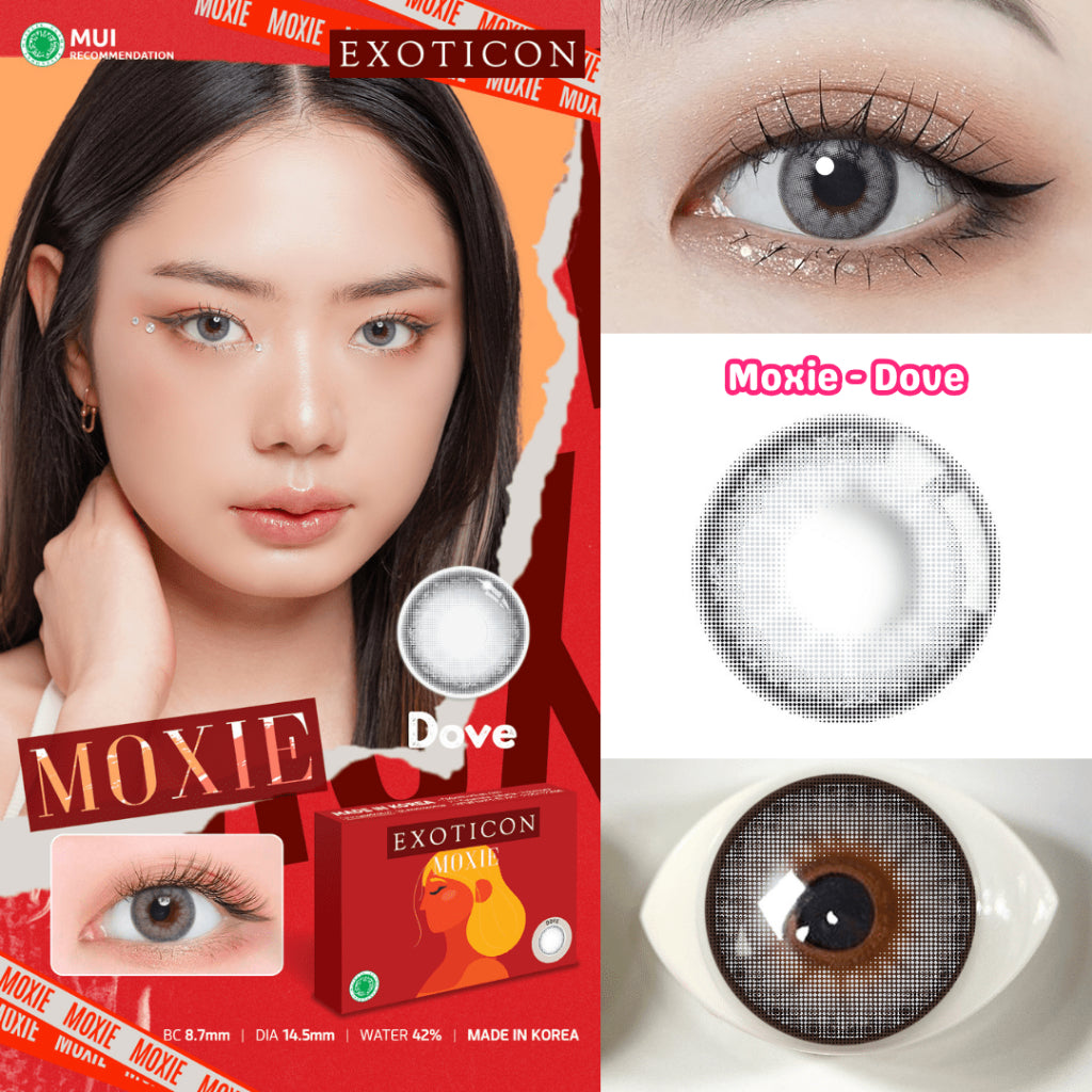 Exoticon Softlens - Moxie - Mahogany | Dove | Jade | Softlen Made in Korea | Soflen No Ring