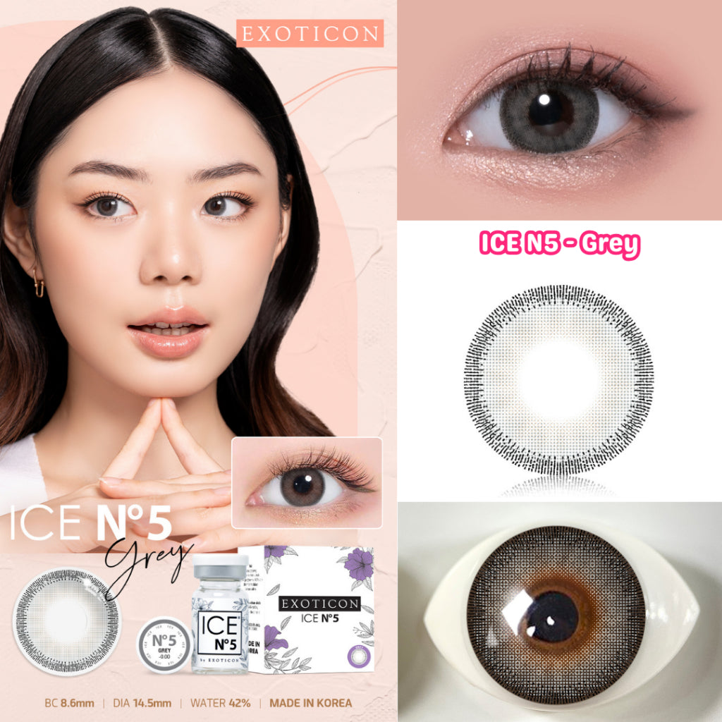 Exoticon Softlens Ice N5 Series Grey | Brown | Soflens Minus | Soflens Wedding